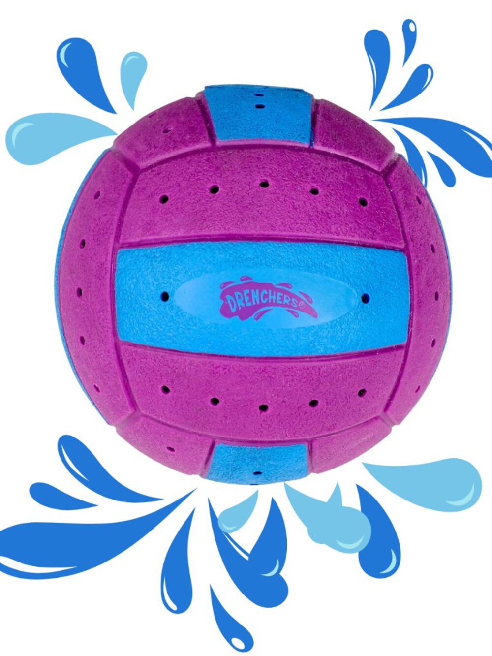 Aqua Leisure 5" Drenchers Ball  NWT Purple & Blue OUTDOOR SUMMER FUN